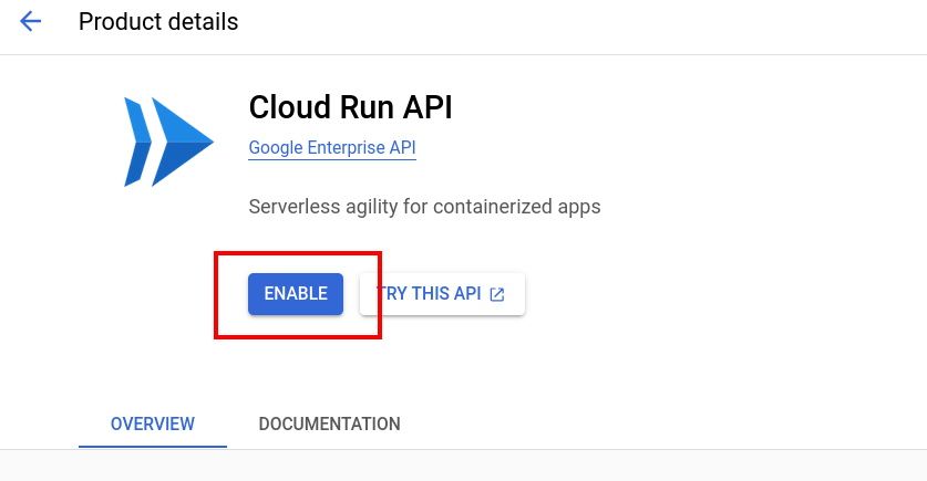 Enable Google Cloud API